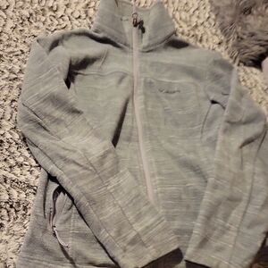 Columbia Gray Full-Zip Sweater